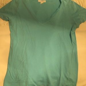 Turquoise Forever 21 vneck